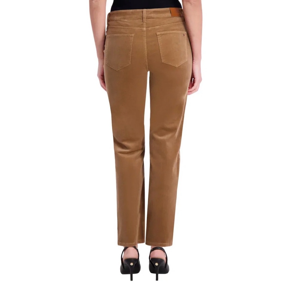 Size 6 TOMMY HILFIGER STRAIGHT-LEG CORDUROY PANTS - Tan - Picture 6 of 6